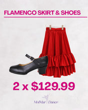 Cargar imagen en el visor de la galería, FLAMENCO SET -SKIRT &amp; SHOES
